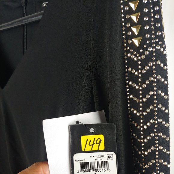 Guess Studded Ruched Sheath Dress - Picture 9 of 12